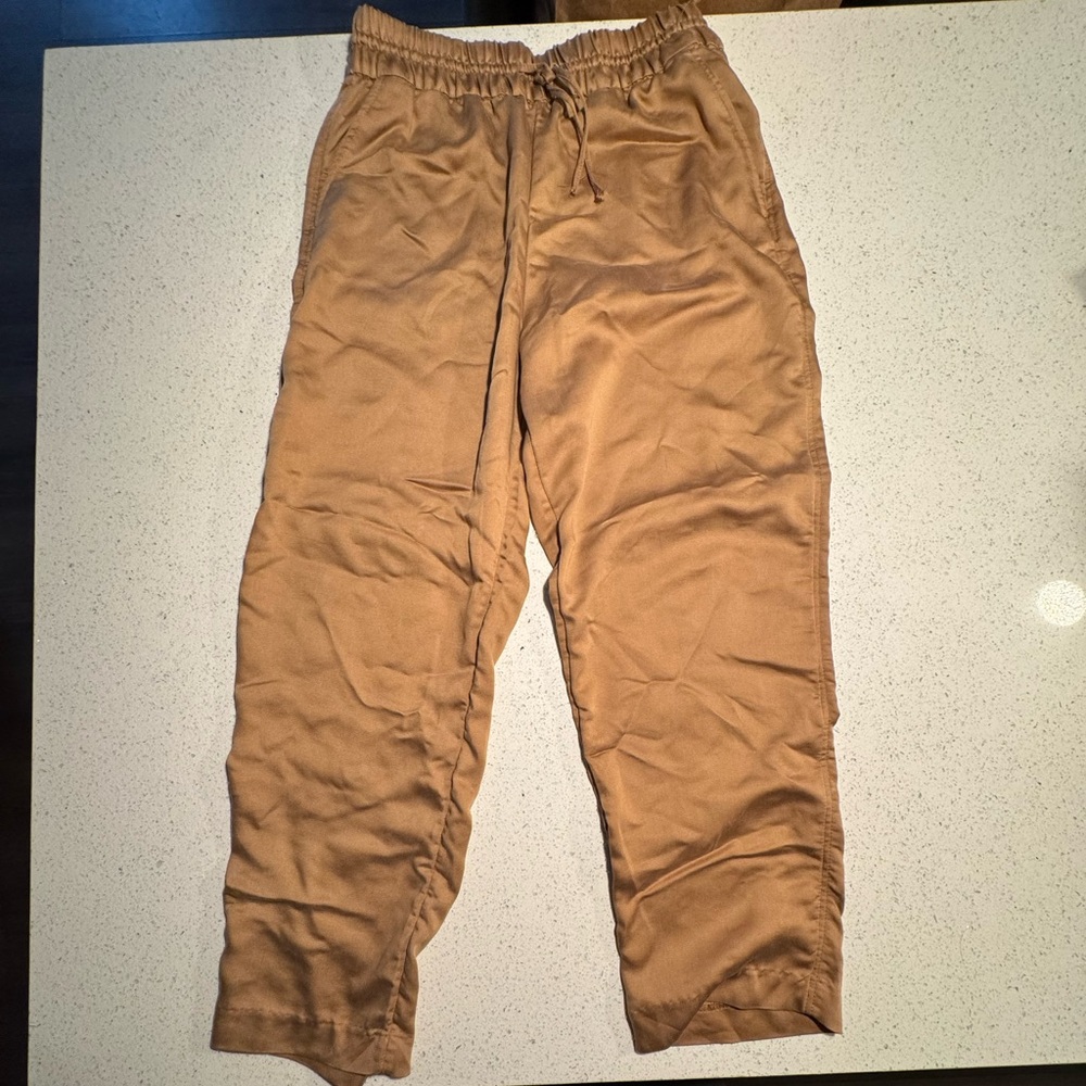 H&M Khaki drawstring pants